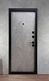 Двері вхідні ТИП БАВАРІЯ Баварія колір мдф/мдф Бетон темний /бетон сніжний, фото 2