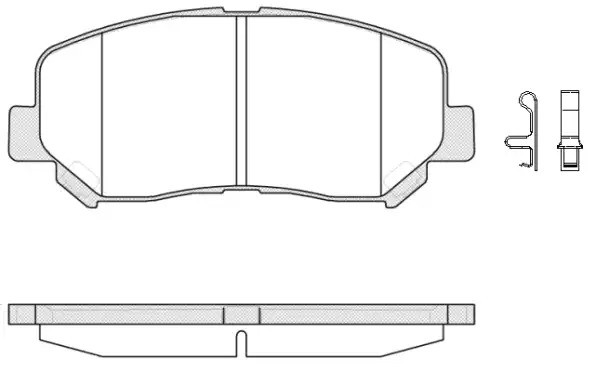 Колодки передні гальмівні Mazda CX-5 11- Akebono, WOKING (P1413302), фото 1