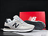 Жіночі кросівки New Balance 574 Gray Reflective Нью Беланс сірі замш сітка весна осінь спортивні топ В'єтнам, фото 4