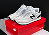 Жіночі кросівки New Balance 574 Gray Reflective Нью Беланс сірі замш сітка весна осінь спортивні топ В'єтнам, фото 3