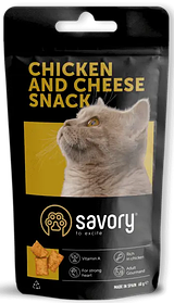 Savory (Сейворі) CATS SNACKS PILLOWS GOURMAND WITH CHICKEN AND CHEESE ласощі для котів, подушечки з куркою та сиром