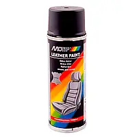 Краска для кожи и винила MOTIP Leather & Vinyl Paint черная аэрозоль 200 мл (04230BS)