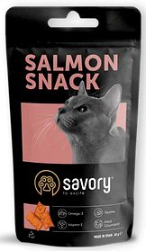 Savory (Сейворі) CATS SNACKS PILLOWS GOURMAND WITH SALMON ласощі для котів, подушечки з лососем