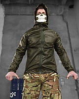 Тактическая водоотталкивающая куртка Oliva, Армейская демисезонная куртка дождевик одежда для военных