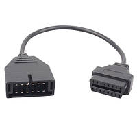 Переходник с OBD2 16pin мама на GM 12pin папа GM12 Daewoo Lanos Sens hd