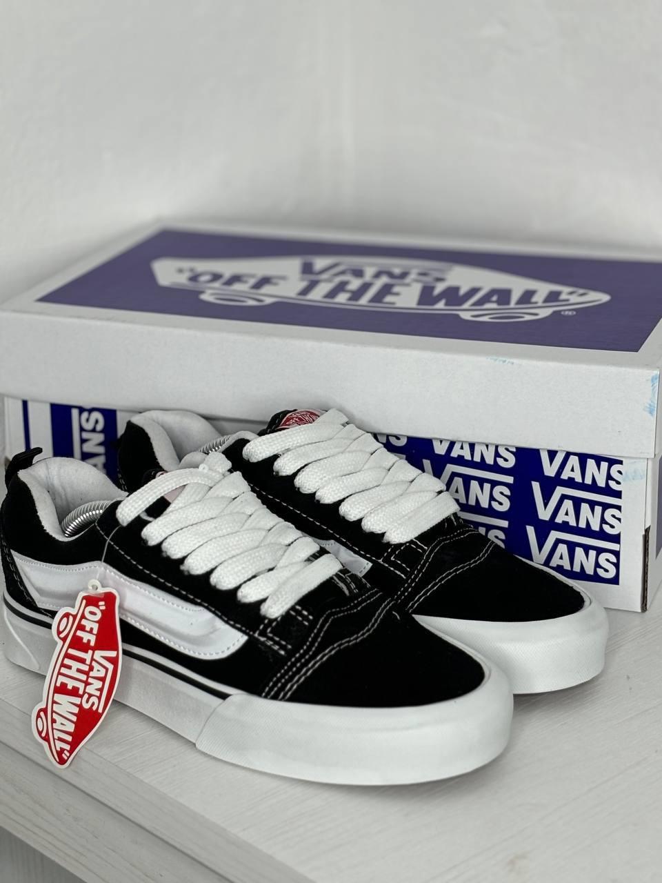 Кеди чоловічі літні ванс, демісізон стильні унісекс Кеді Vans Old Skool KNU Black-White