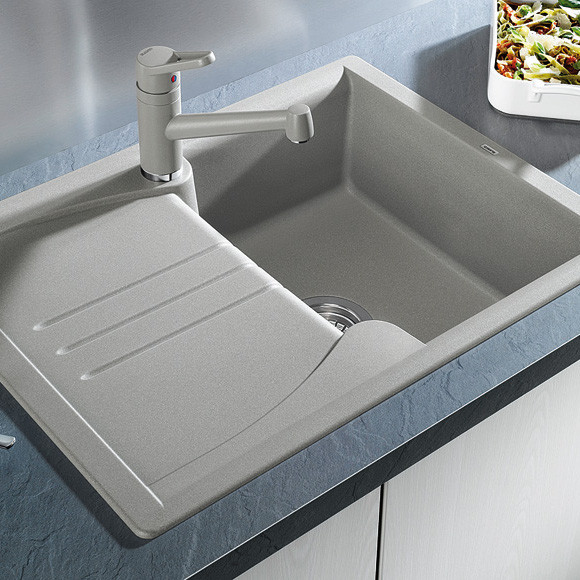 Сіра мийка з крилом з граніту Сіра мийка з крилом з граніту