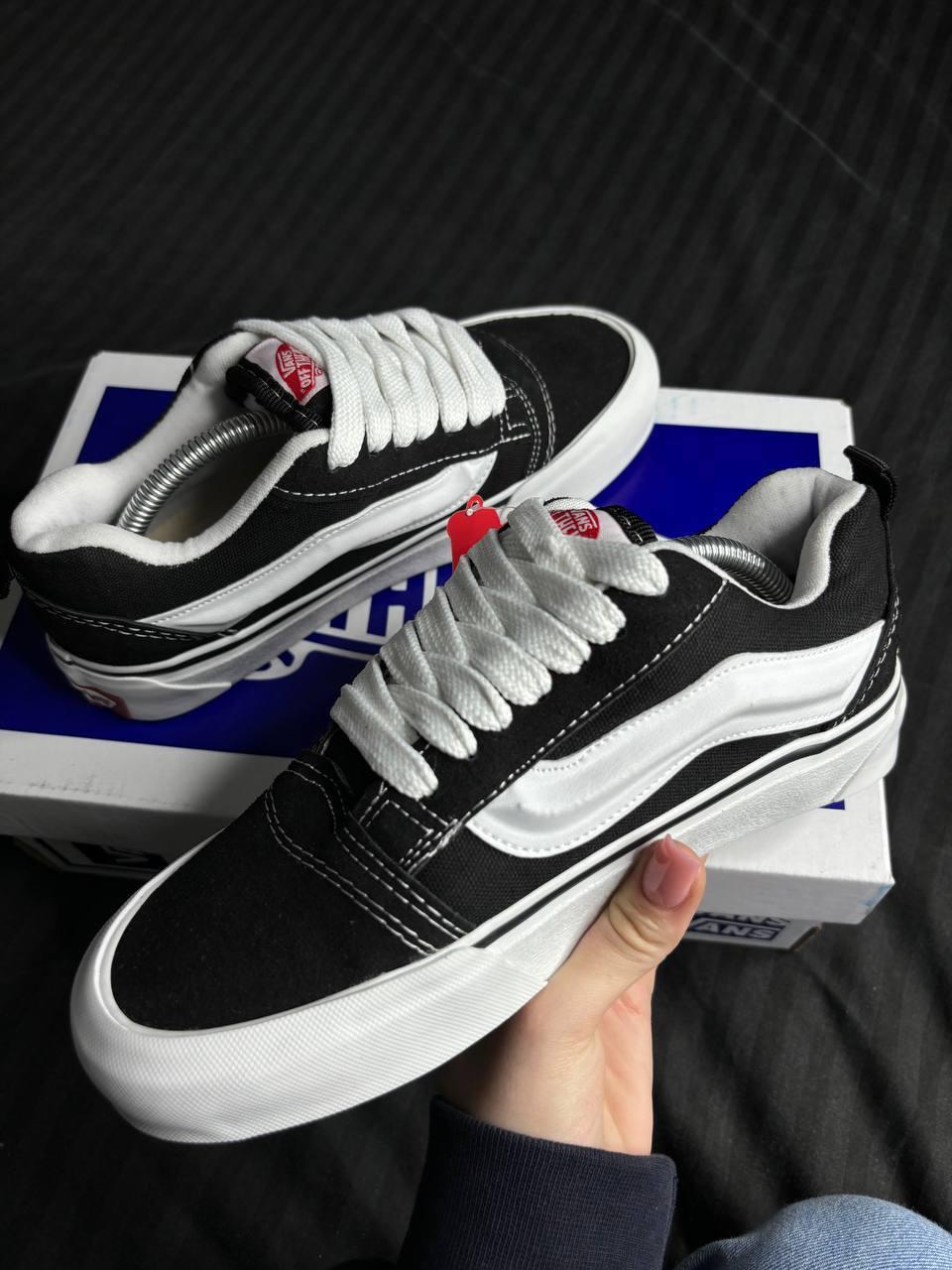 Кеди Vans Old Skool KNU низкие удобные вансы черные классические Ванси Олд Скул Кну ниские стильные 40 - фото 1 - id-p2146241712