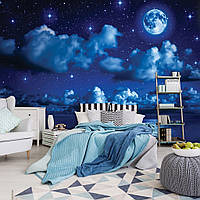 Фотообои 368x254 см Звезды и облака на ночном небе (1731P8) Клей в подарок