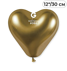Серце 12" GEMAR-ДЖ Хром 088 Золото | Shiny Gold