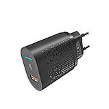 Мережевий зарядний пристрій Yoki Led Series YK-QC 3.0 18W USB Output, Black, фото 4