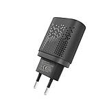 Мережевий зарядний пристрій Yoki Led Series YK-QC 3.0 18W USB Output, Black, фото 3