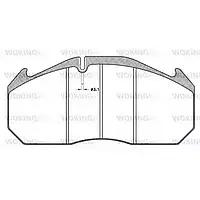 Гальмівна колодка дискова на вантажні автомобілі Woking (JSA 4063.10)