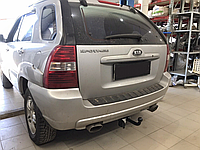 Фаркоп Kia Sportage 2 KM 2004-2010 (Кіа Спортейдж 2) без підрізу бампера