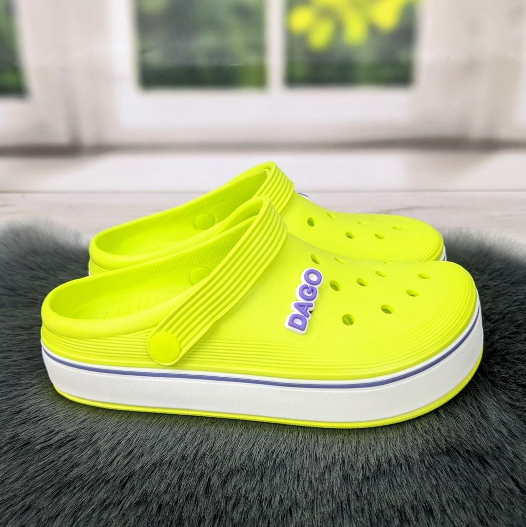Сабо крокси жіночі піна Даго Стиль лимонні 4363