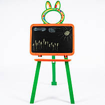 Магнітна дошка для малювання оранжево-зелена 013777-3 мольберт для малювання Долоні