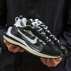 Чоловічі Кросівки Nike Sacai VaporWaffle Black White 40-44-45