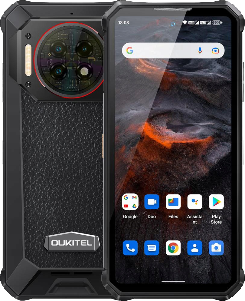 OUKITEL WP19 PRO 8/256GB Black Night Vision, 22000 мА·год, NFC, 64 МП, Android 13, Helio G99, Дисплей 6.8"