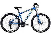 Синий горный велосипед Велосипед 27.5" Discovery TREK AM DD, рама 17,5", для роста 165 175 см