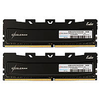 Модуль пам'яті для комп'ютера DDR4 16GB (2x8GB) 3200 MHz Black Kudos eXceleram (EKBLACK4163222AD)