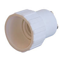 Переходник e.lamp adapter.GU10/Е14.white из патрона GU10 на Е14 пластиковый белый s9100043 ENEXT