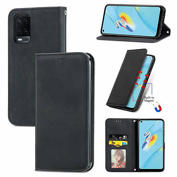 Чохол-книжка Skin Feel Leather Wallet для Oppo A54 4G Black