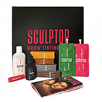 Набір для фарбування брів BROW TINTING SET SCULPTOR