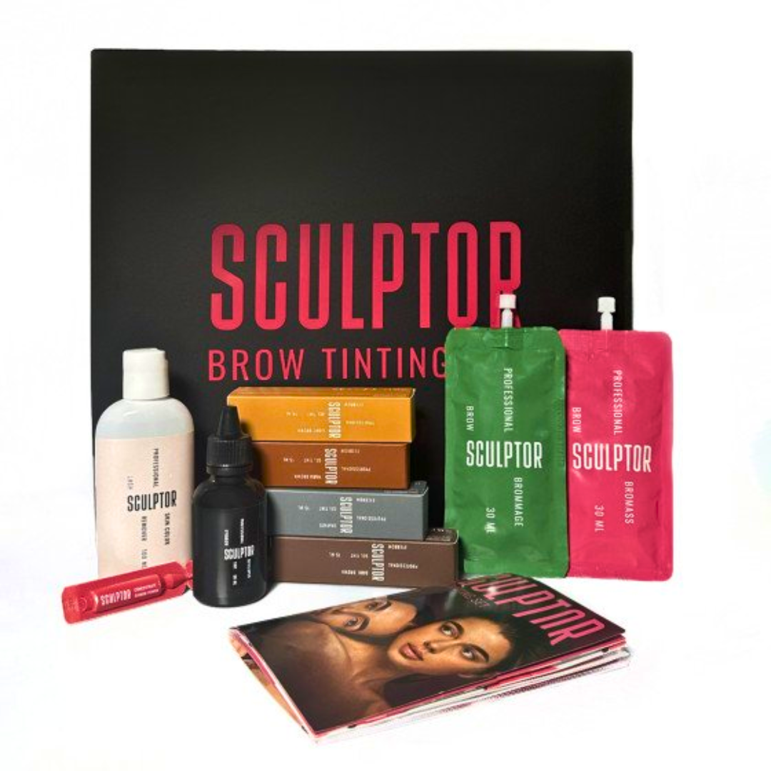 Набір для фарбування брів BROW TINTING SET SCULPTOR, фото 1