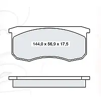 Тормозная колодка дисковая УАЗ Патриот Dafmi Intelli (D221E)