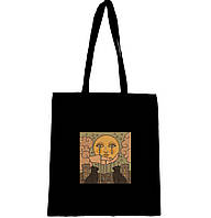 Еко сумка шопер торба з малюнком в ретро стилі " Сонце "