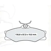 Тормозная колодка дисковая Dafmi (D173SM)