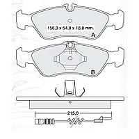 Тормозная колодка дисковая задняя Dafmi (D148SM)