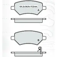 Тормозная колодка дисковая передняя ЗАЗ Forza Dafmi Intelli (D411E)