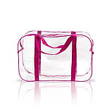 Набір прозорих сумок у пологовий будинок 3 шт Зручні сумки на пологи Сумки прозорі в пологовий будинок Сумки в пологовий зал, фото 3