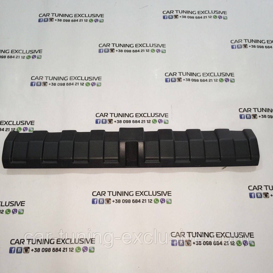 BRABUS underride protection element with an additional reflector carbon for Mercedes G-class