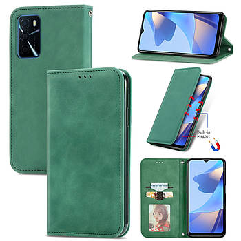 Чохол-книжка Skin Feel Leather Wallet для Oppo A16 / A16S / A16E / A54S Green