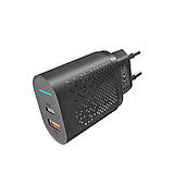Мережевий зарядний пристрій Yoki Led Series YK-20PD+QC 20W, Black, фото 4