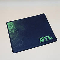 Коврик для мышки GTL Gaming S, Black-Green, 250x210х2 мм, Антискользящая основа