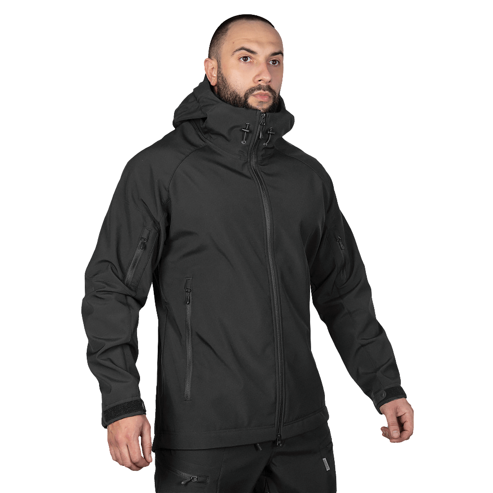 Куртка тактична Rubicon SoftShell Чорна, фото 1