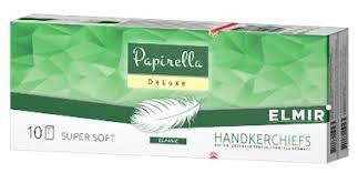 Паперові носові хустинки Papirella Deluxe тришаровий 10*10 шт (Paper Next), фото 1