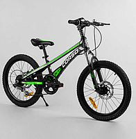 Детский спортивный велосипед 20 CORSO «Speedline» MG-74290 с магниевой рамой, Shimano Revoshift, 7 скоростей