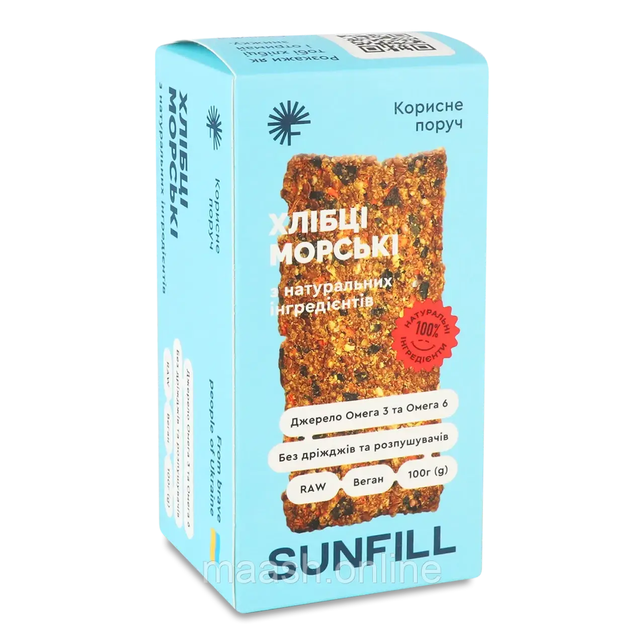 Хлібці морські Sunfill, 100 г, фото 1