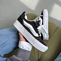 Черные женские замшевые кеды Vans Knu Skool Platform Premium