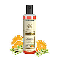 Гель для душа Апельсин и Лемонграсс 210мл Кхади, Khadi Herbal Body Wash Orange and Lemongrass, Аюрведа Здесь