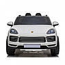 Дитячий електромобіль на акумуляторі Porsche Cayenne з пультом радіокерування для дітей 3-8 років Білий, фото 4