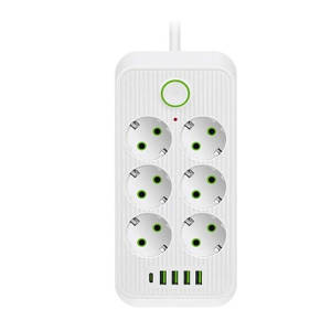 Мережевий фільтр Voltronic F07U White 6 розеток, 2 м