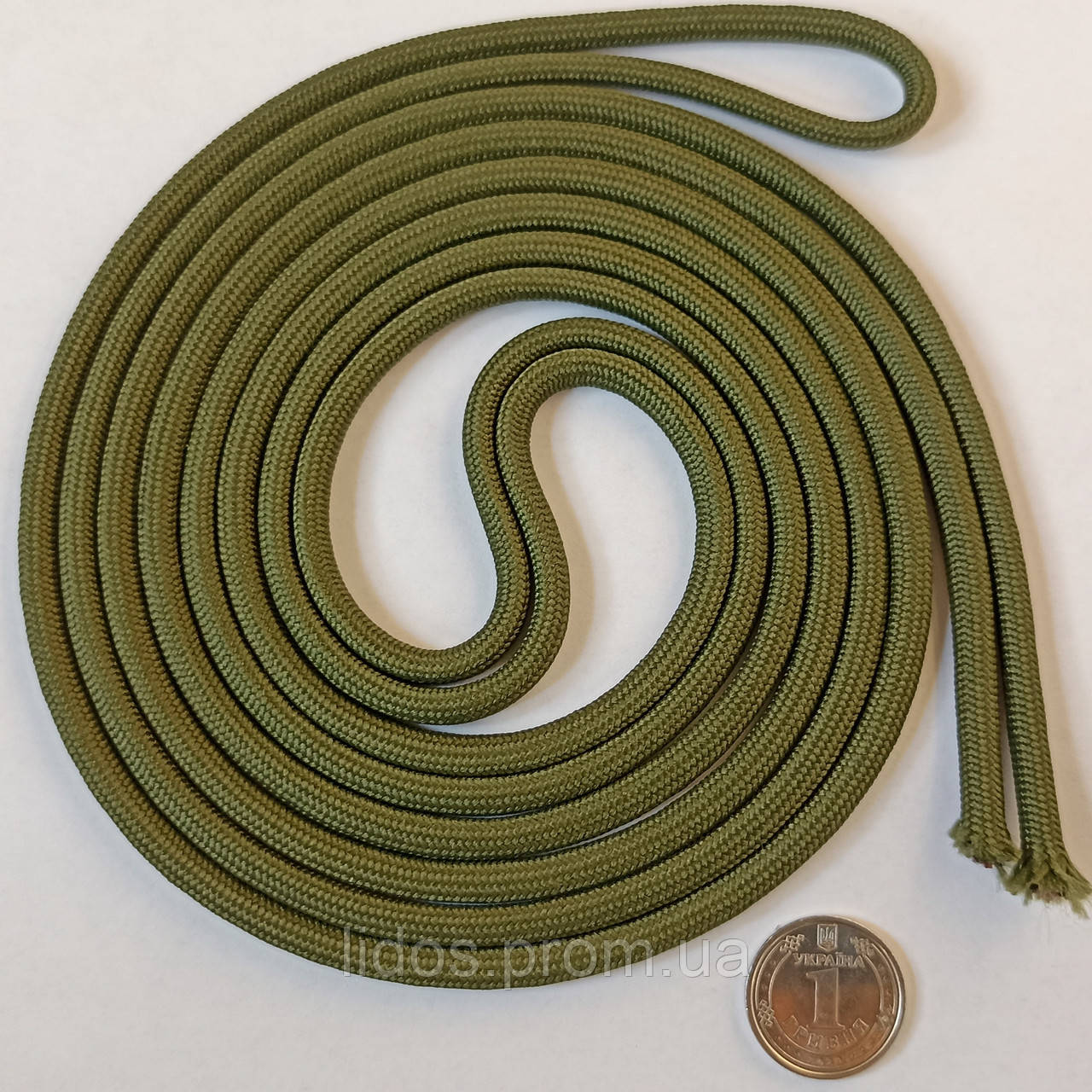 Шнур круглый плетеный Luxyart хаки 5 мм диаметр 200 м (BF-5292) ld - фото 1 - id-p2145884126