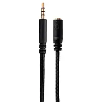 Аудио-кабель Hator (ACC-213) mini-jack 3.5 mm (тато) - mini-jack 3.5 mm (мама) 1.5m Black