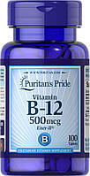 Витамин В-12 Puritans Pride 500 мкг 100 таблеток (31021) ZK, код: 1535905