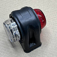 Фонарь габаритный красный/белый светодиодный LED (большой) (FR0109) 000005345
